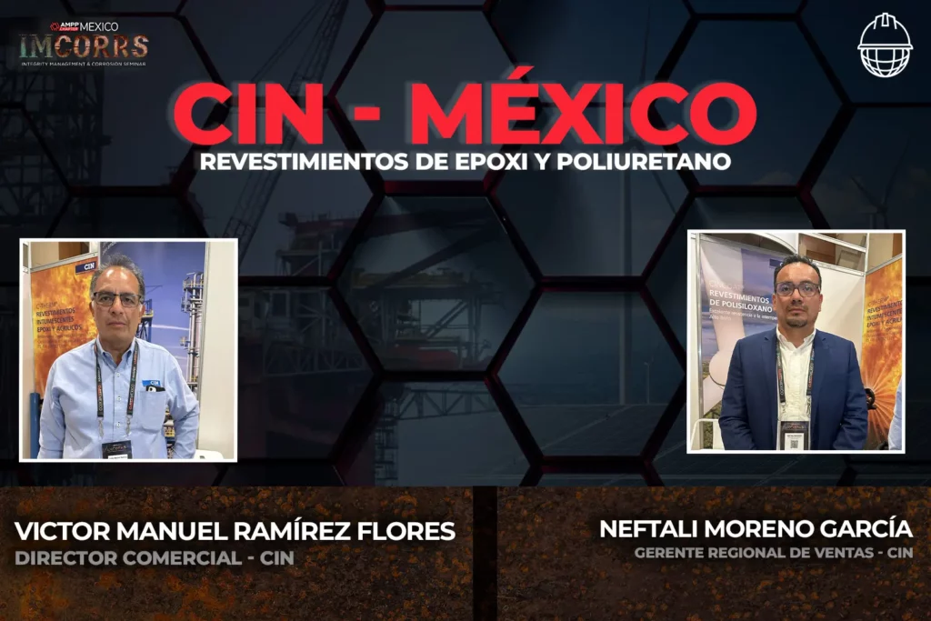 Victor Manuel Ramírez Flores y Neftali Moreno García representantes de CIN PERFORMANCE COATINGS