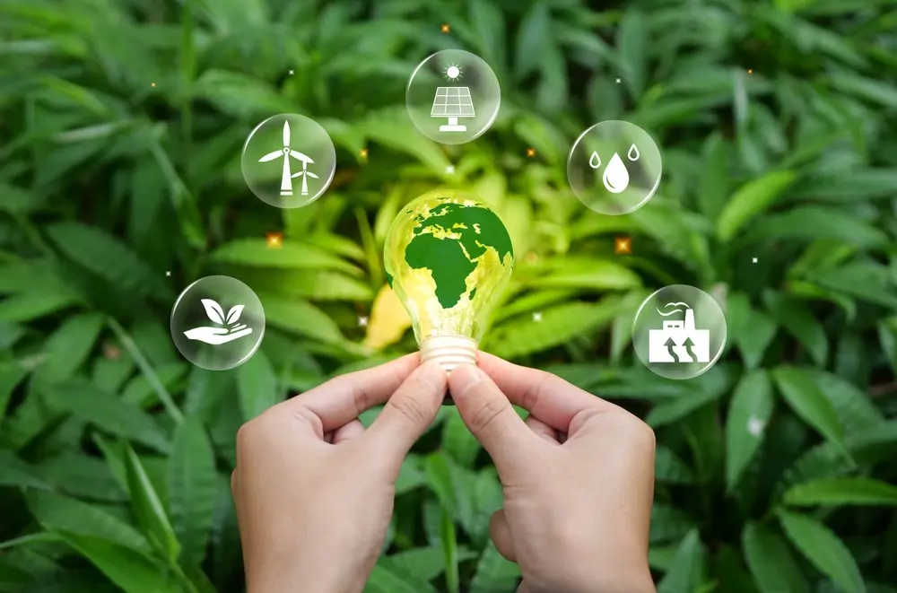 Transición energética de combustibles fósiles hacia energías alternativas.