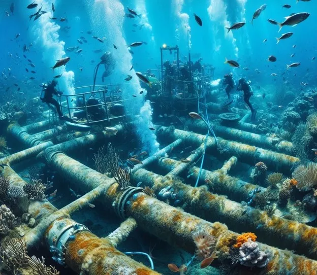 Erosion corrosion control mechanisms in offshore pipelines