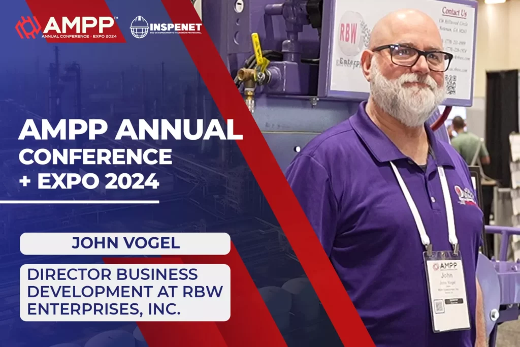 John Vogel from RBW enterprises Faster Blaster at AMPP 2024