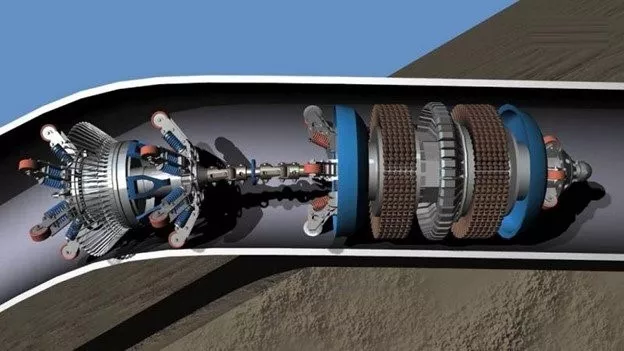 Inline inspection using a smart PIG inside the pipeline.