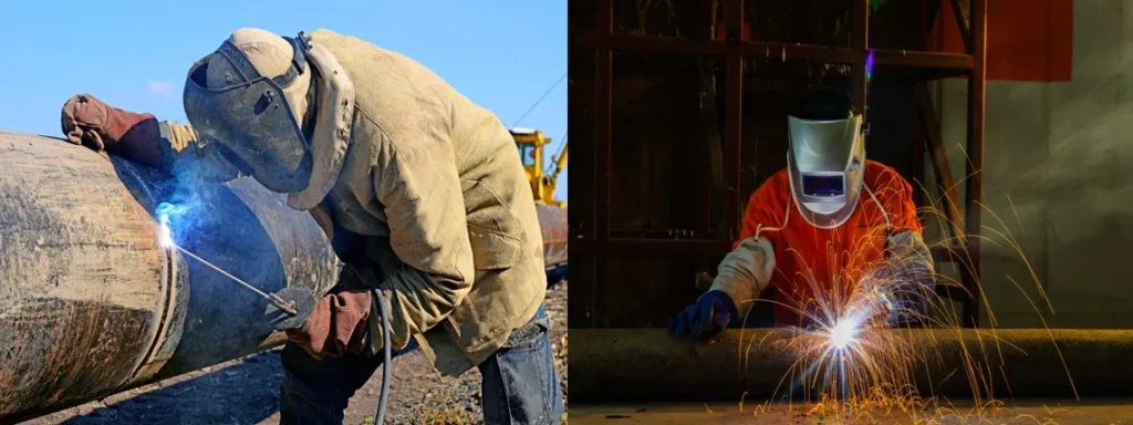 Buena soldadura vs. Mala soldadura: Soldadores en acción