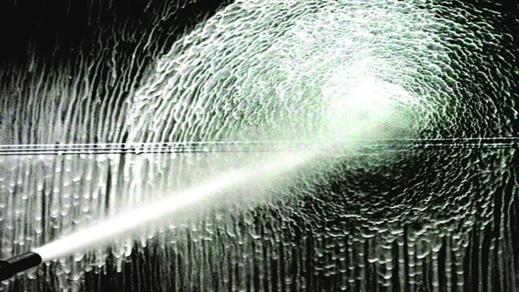 Metal Surface preparation by chemical solvents.