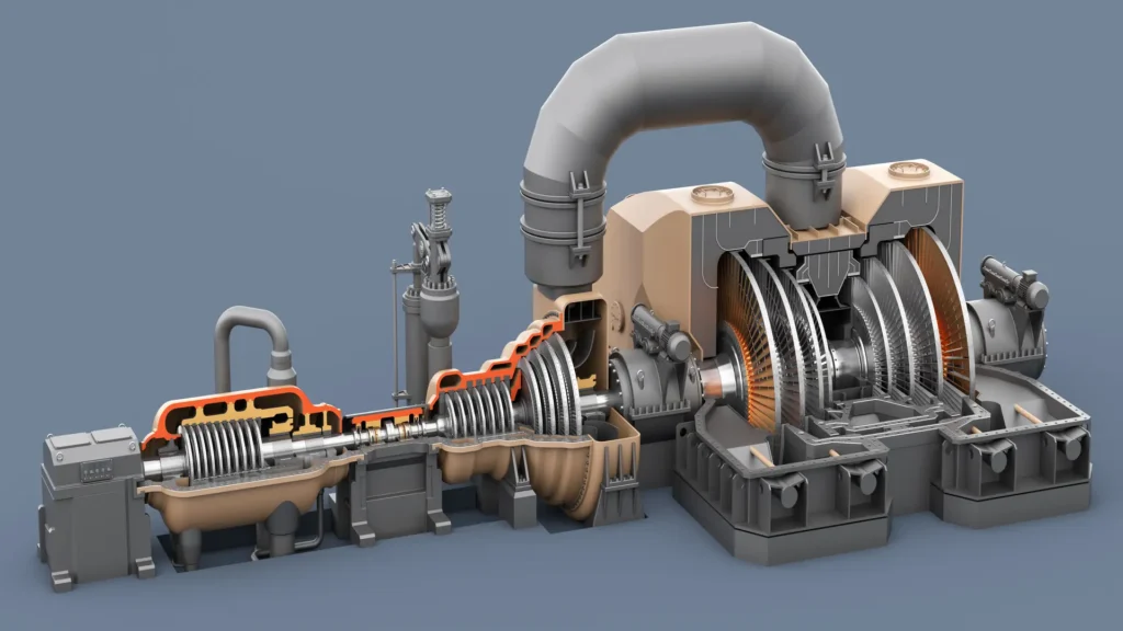 Ajuste de las etapas del ciclo Brayton en turbina de gas