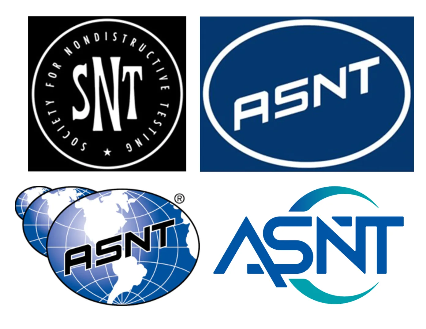 Evolución de los logotipos de ASNT