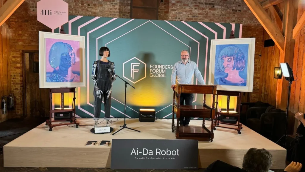 Ai-Da during an event