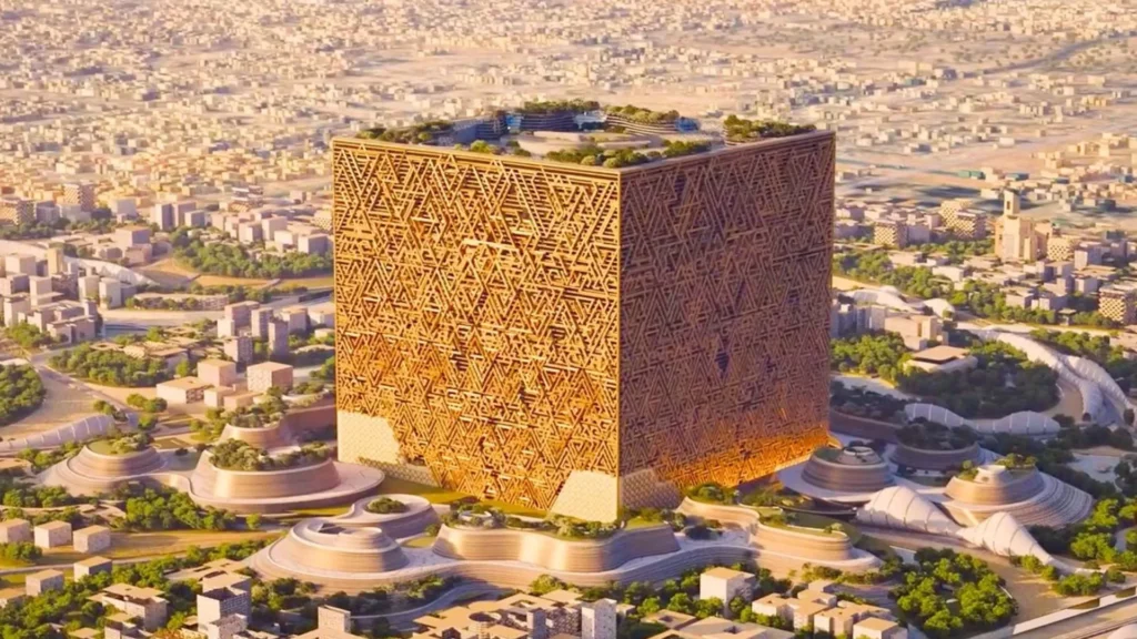 Mukaab skyscraper in New Murabba