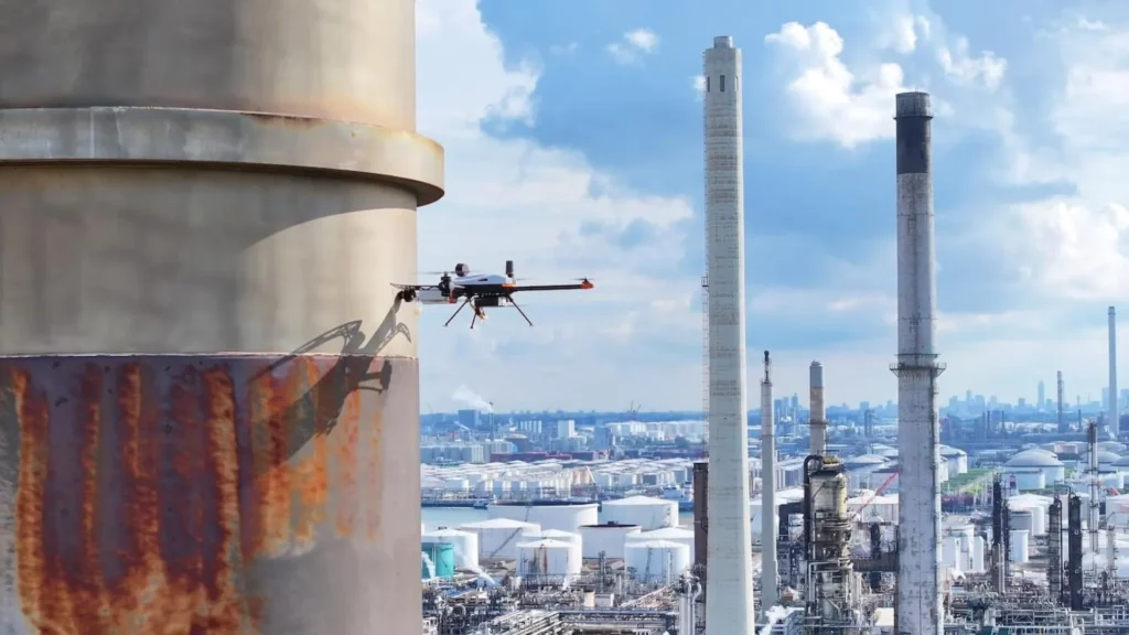 the use of drones in industrial inspections.