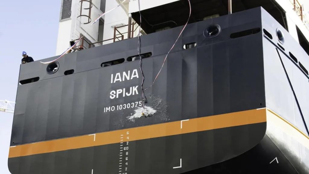Christening of the IANA ship
