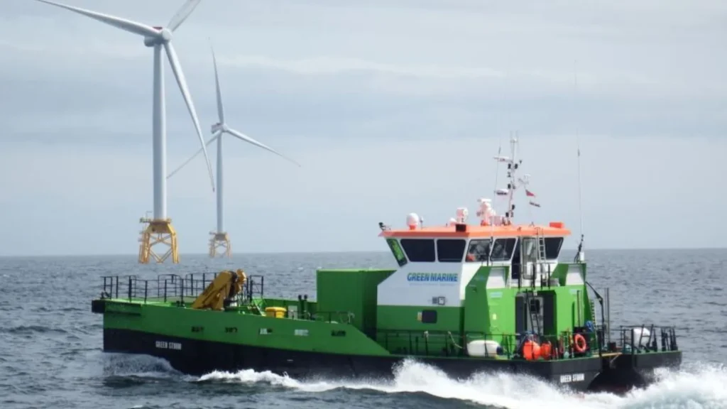 Vessel in environmental monitoring operation