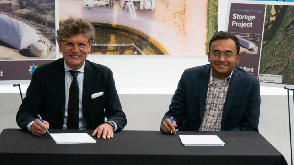 Dos compañías firman acuerdo para implementar una batería de CO2 en EE. UU.