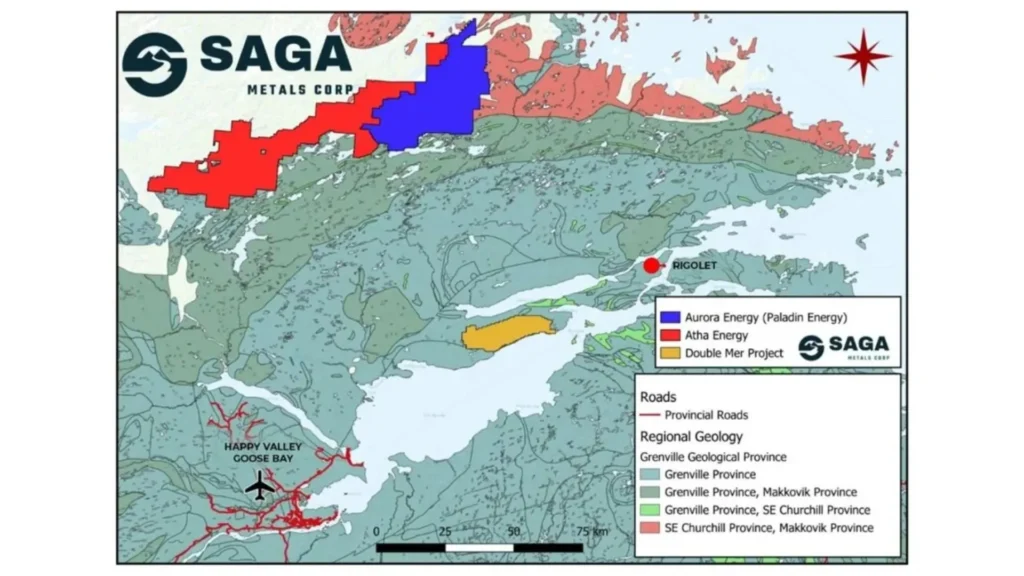 Mapa regional del proyecto Double Mer