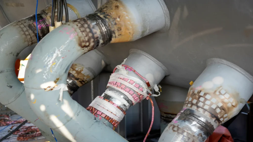 Tratamiento térmico post soldaduras con resistencias eléctricas.