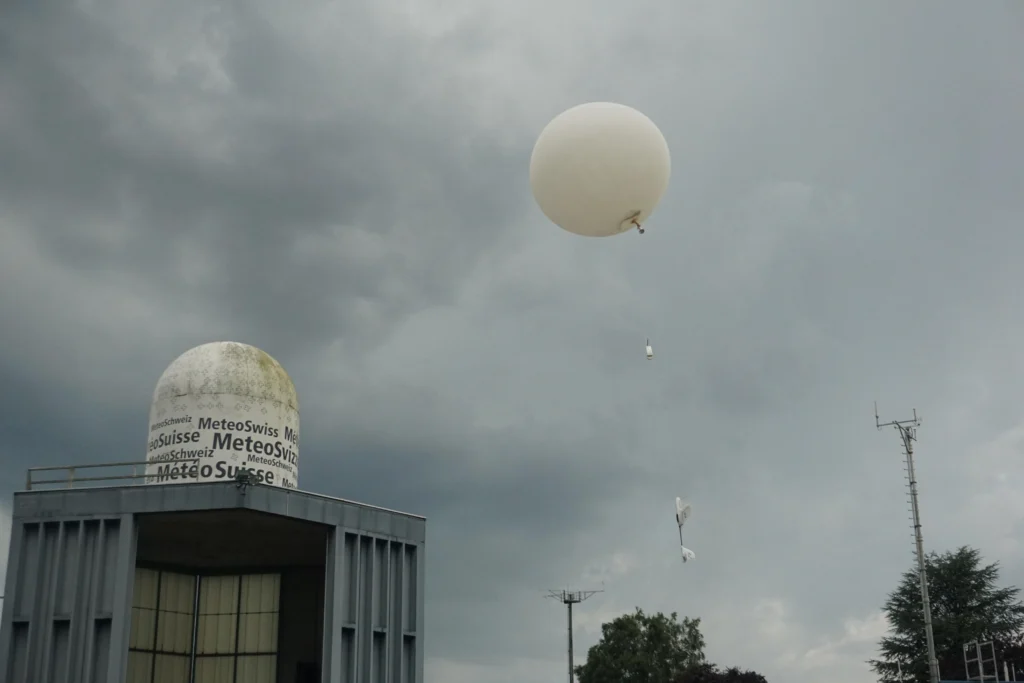 Radiosonda meteorológica capaz de volver por si misma