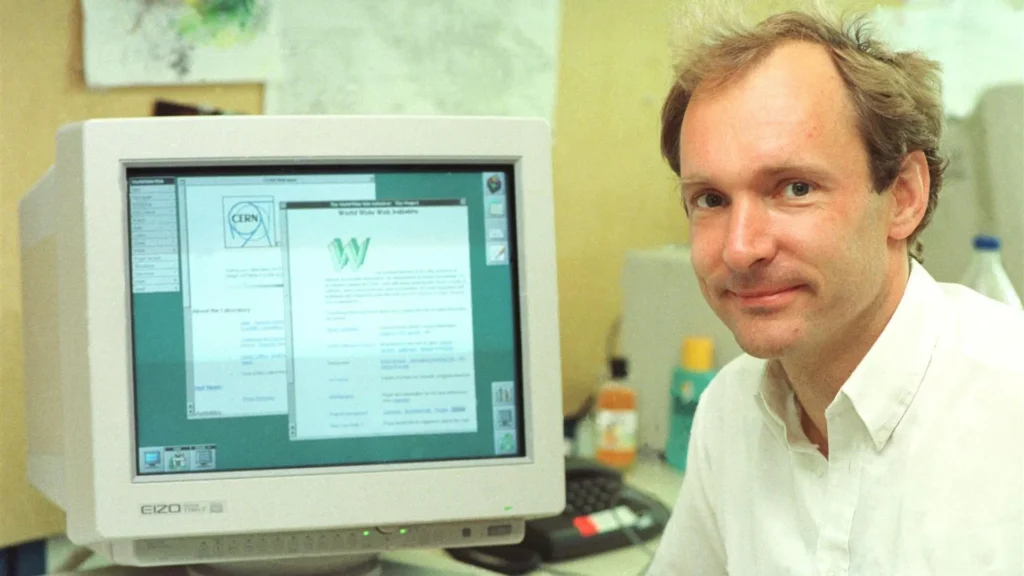 Tim Berners Lee y la primera pagina web