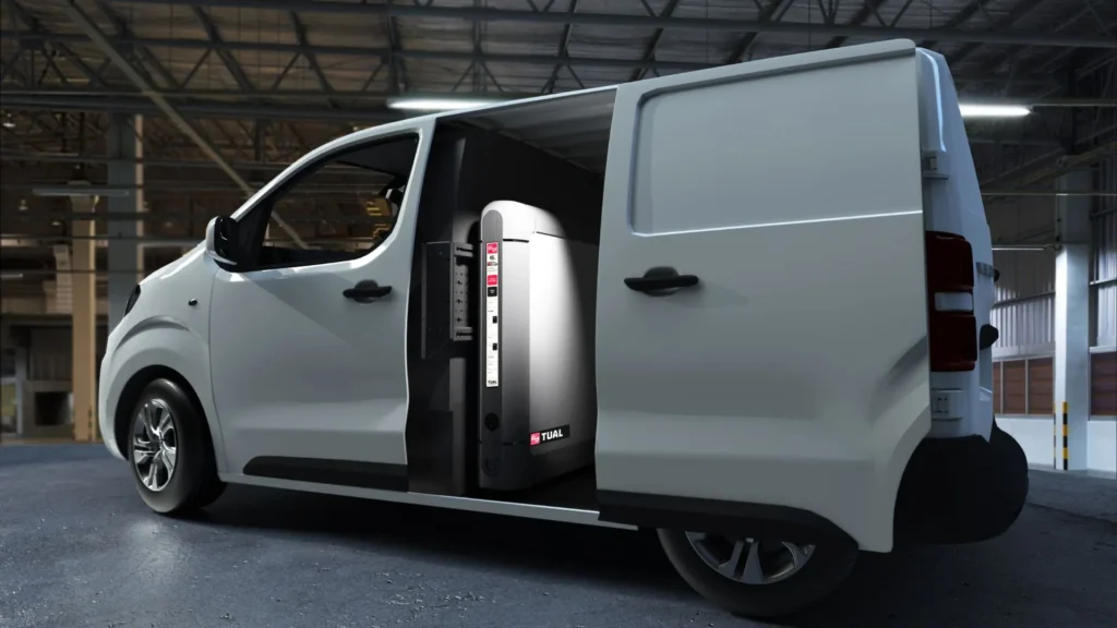 An innovative advanced vehicle charging bank.