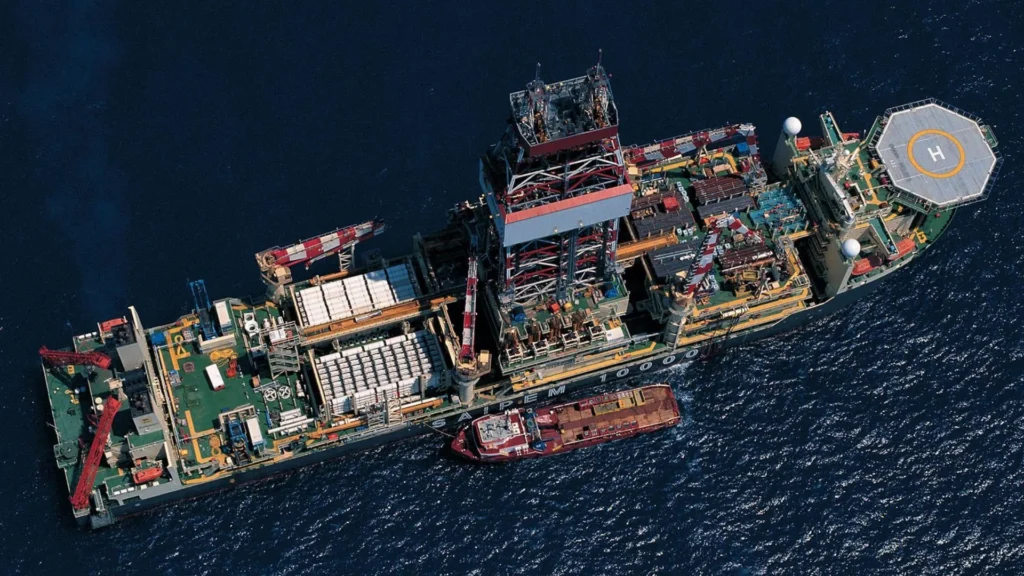 Saipem 10000 visto desde arriba