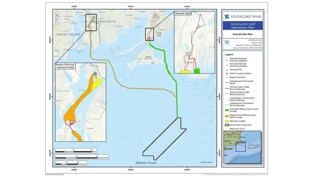 SouthCoast Wind Project Map