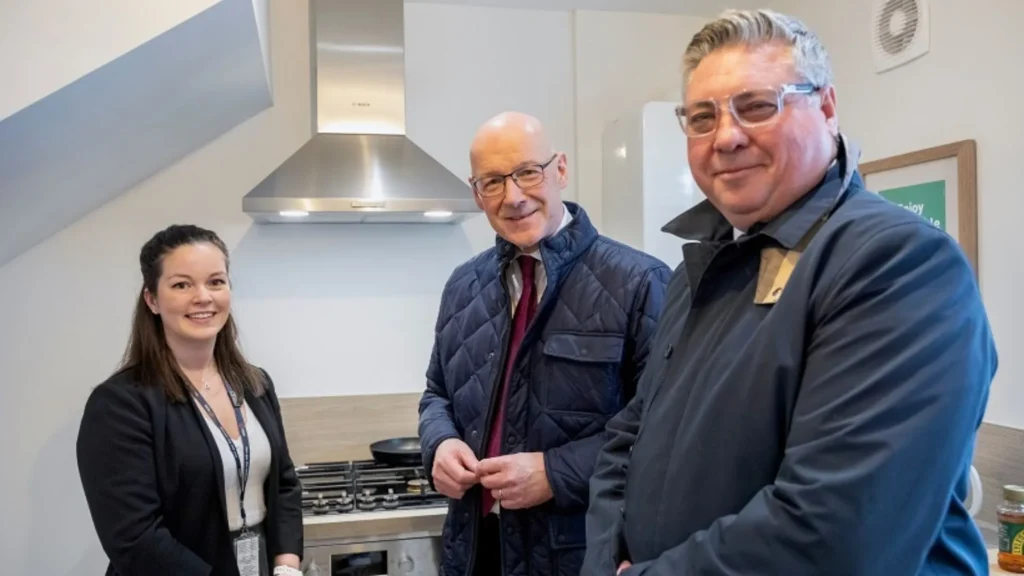 Project team with Prime Minister John Swinney