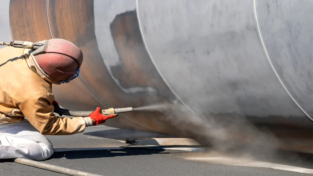 Sandblasting en la inspección de recubrimientos