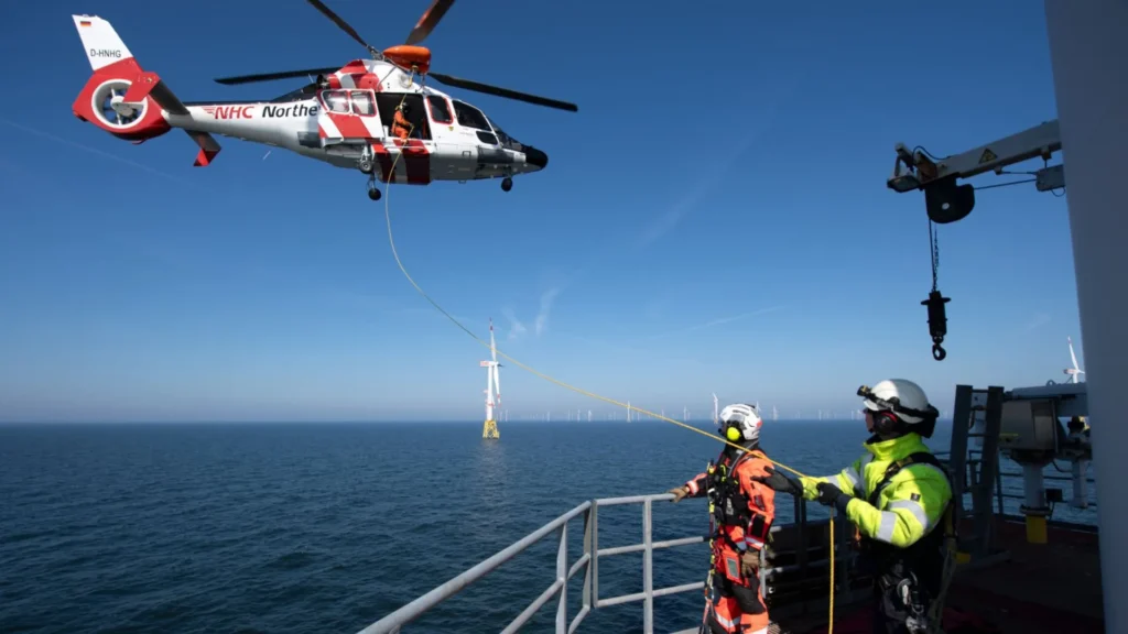 Helicopter for transfer