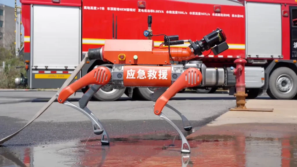 Unitree's quadruped robots in China