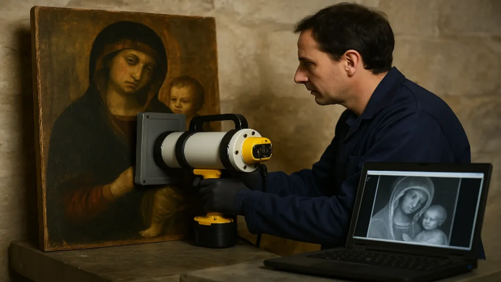 Application of Non Destructive Testing (NDT) in artistic paintings.