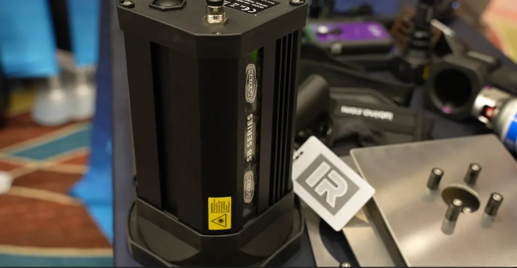 Labino SB series UV LED lamps, displayed at the IR Supplies and Services booth during the PANNDT event.