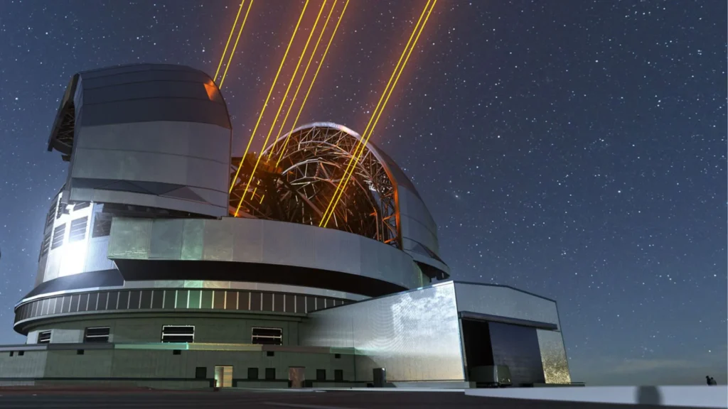 New lasers in the world's largest telescope