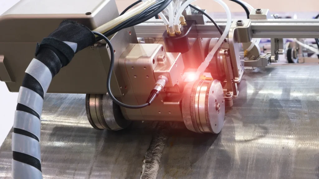 Portable direct digital radiography (DR) system for weld inspection 