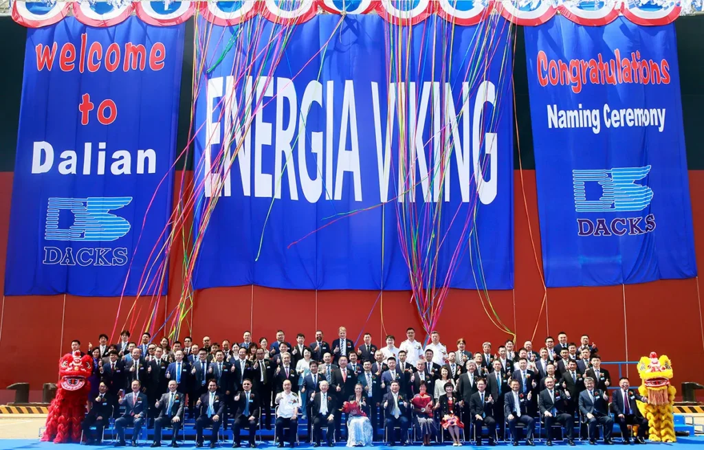 VLCC ship christening