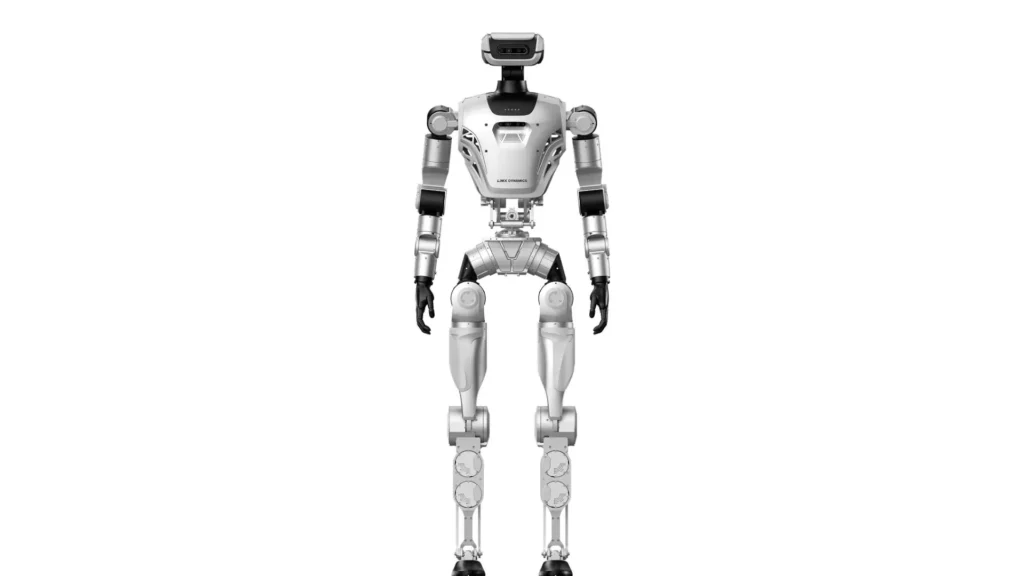 Imagen frontal del humanoide LimX Oli