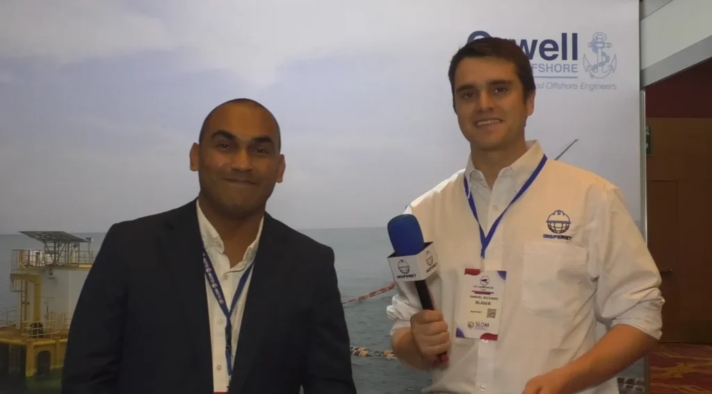 James Durante, Regional Project Manager at Orwell Offshore, during an interview at the SLOM 2025 event in Panama.