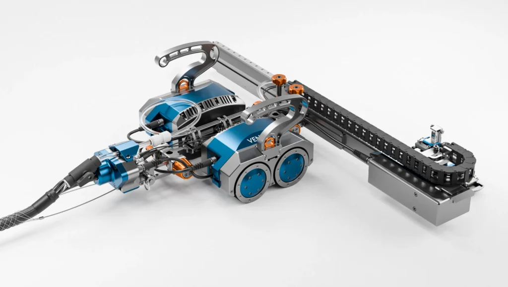 Escáner Venom de Ekoscan Integrity para inspección industrial con tecnología phased array y automatización.