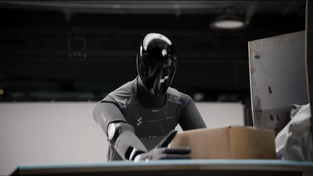 Robot humanoide Figure 03 en acción logística