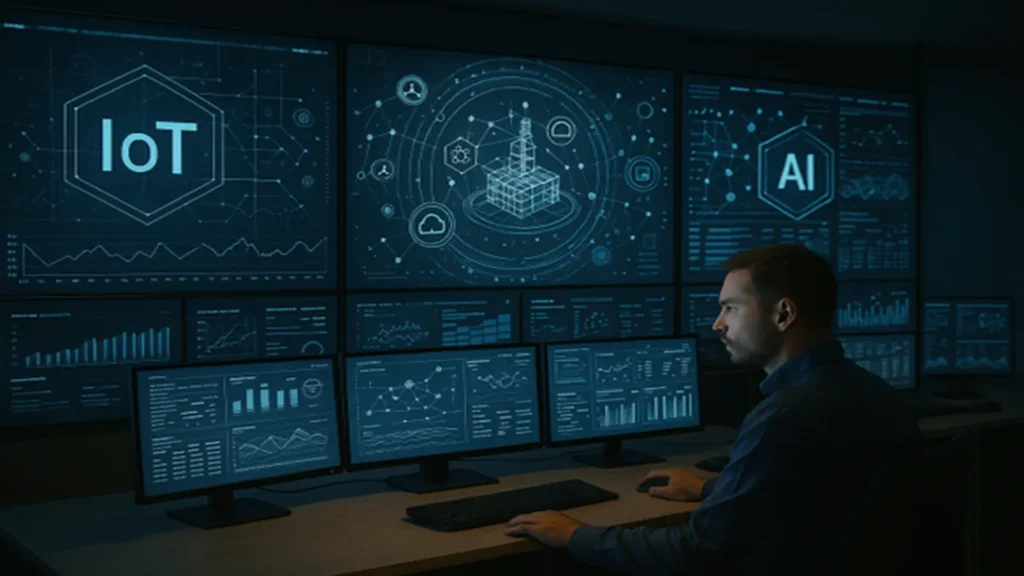 Imagen representativa de tecnología IoT, en la detección de derrames de petróleo.