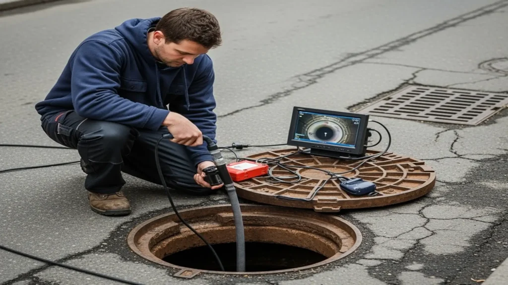 Pipeline inspection using borescopy.