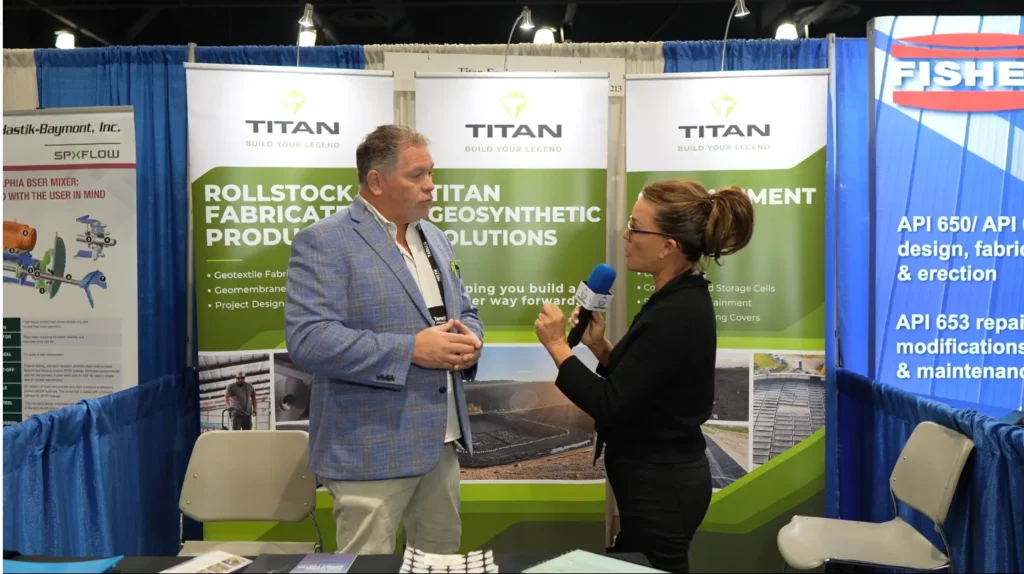 Entrevista a Daynan Coleman de Titan sobre geosintéticos industriales en NISTM 2025.