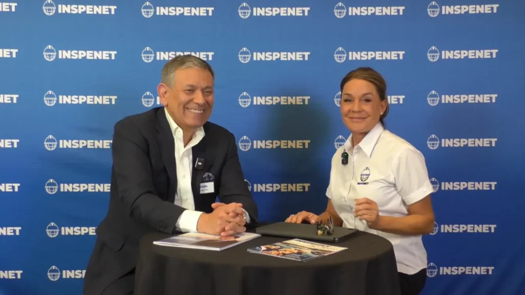 Interview with an OSRL representative during the OSRL 2025 event, alongside a journalist from Inspenet.