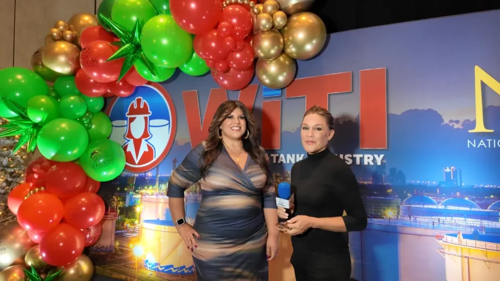 Janelle Banks durante una entrevista sobre el papel de las mujeres en la industria en Women in the Tanks Industry (WITI) de NISTM 2025.