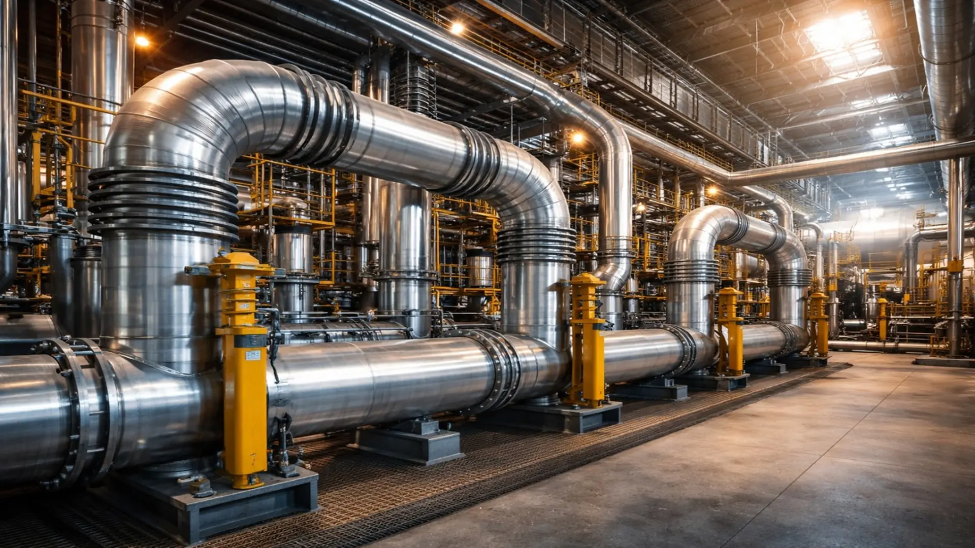 Sistema de tuberías de potencia en central eléctrica conforme a ASME B31.1