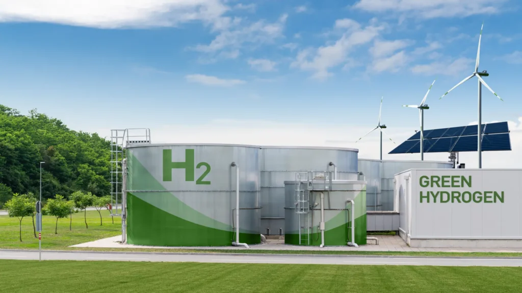 Energy efficiency in green hydrogen production.