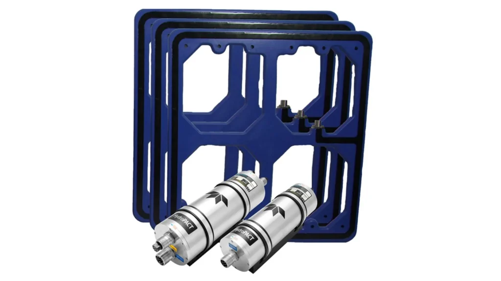 Componentes del sistema de rastreo submarino HydroPACT 440 MK2 de Teledyne Marine.