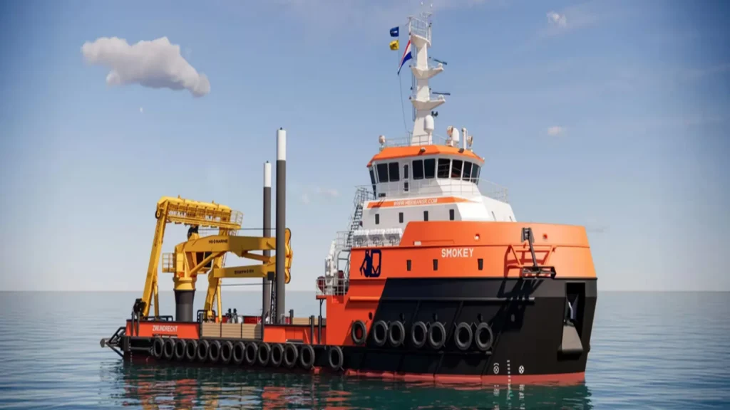 Vista lateral del buque MPV 4916 Smokey.