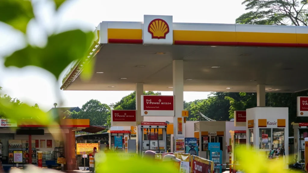 Estación de servicio Shell vinculada al Proyecto Dragón de gas natural en Venezuela.