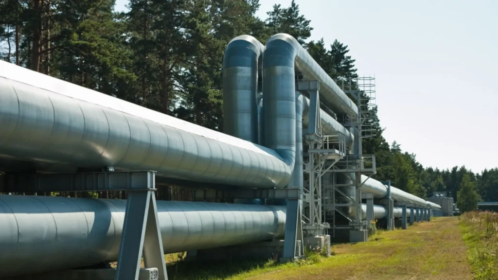 Oleoducto utilizado para el suministro de petr&oacute;leo en Europa Central.