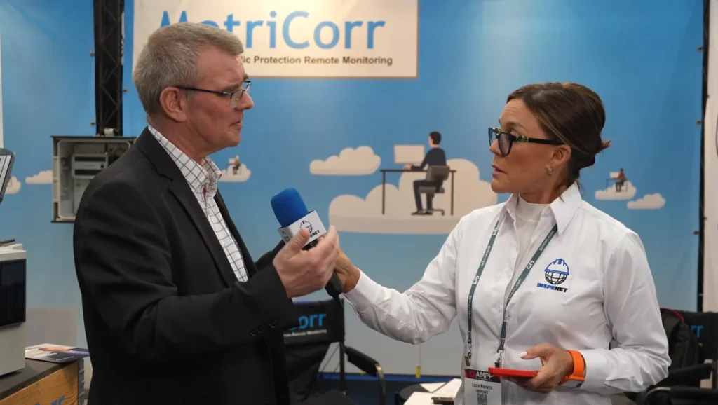 Entrevista sobre monitorizaci&oacute;n de la corrosi&oacute;n en AMPP 2026 a Lars Vendelbo Nielsen de MetriCorr.