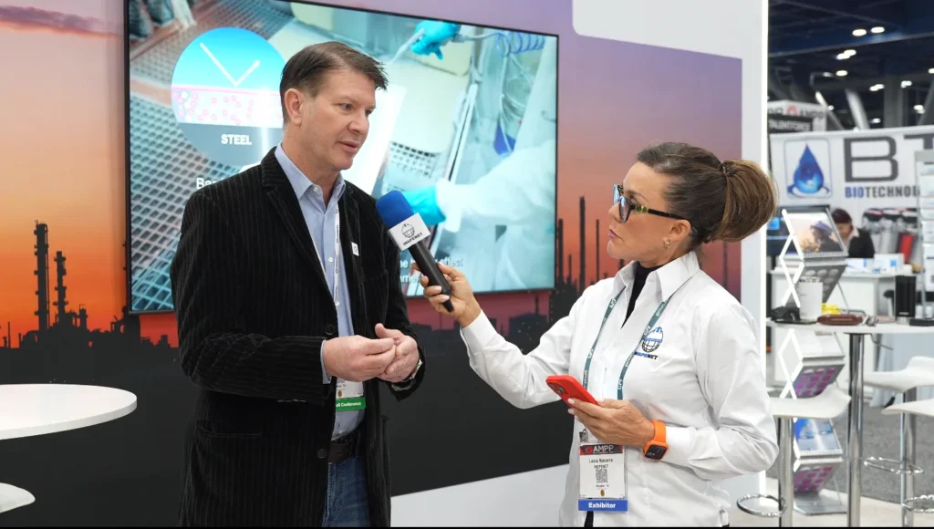 Interview about coating durability at AMPP 2026 with Hempel.
