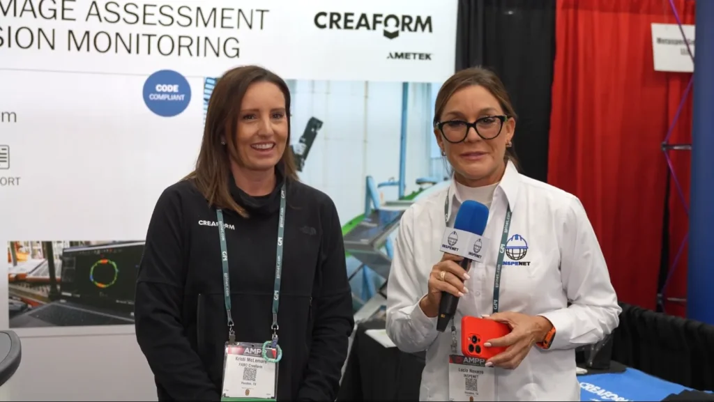 Interview about portable 3D metrology at AMPP 2026 with FARO Creaform.