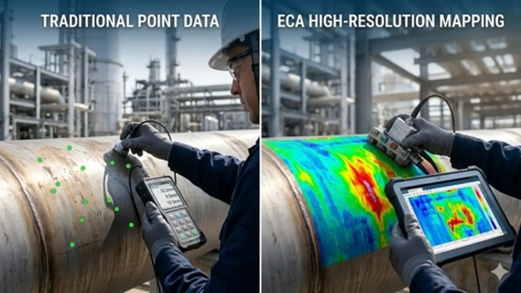 La tecnología Eddy Current Array mejora el mapeo de corrosión